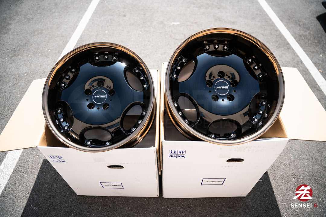 AME Shallen LX / 18x9 +18, 18x10 +18 / 5x114.3 / Black (BLK), Bronze Anodized Rim (G)