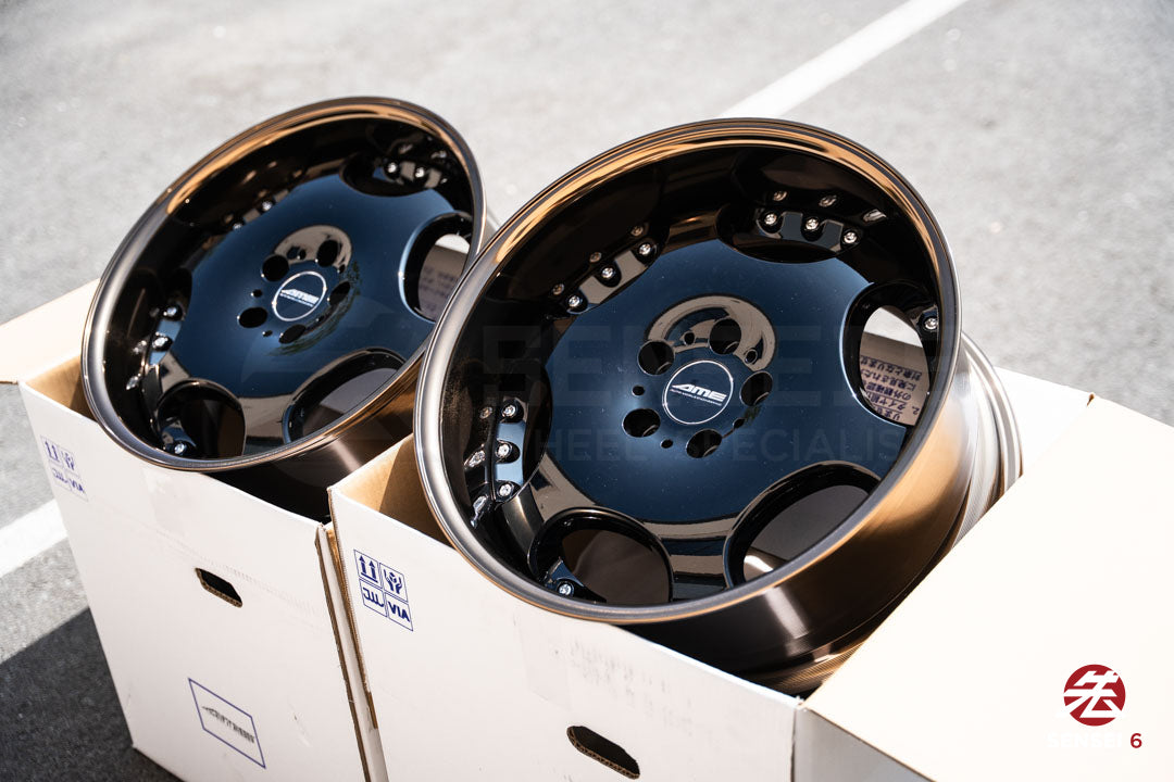 AME Shallen LX / 18x9 +18, 18x10 +18 / 5x114.3 / Black (BLK), Bronze Anodized Rim (G)