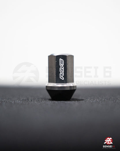[IN STOCK] Rays Dura-Nut L37 Straight Lug & Lock Set (20 + 4pcs) / M12x1.50 / Gunmetallic