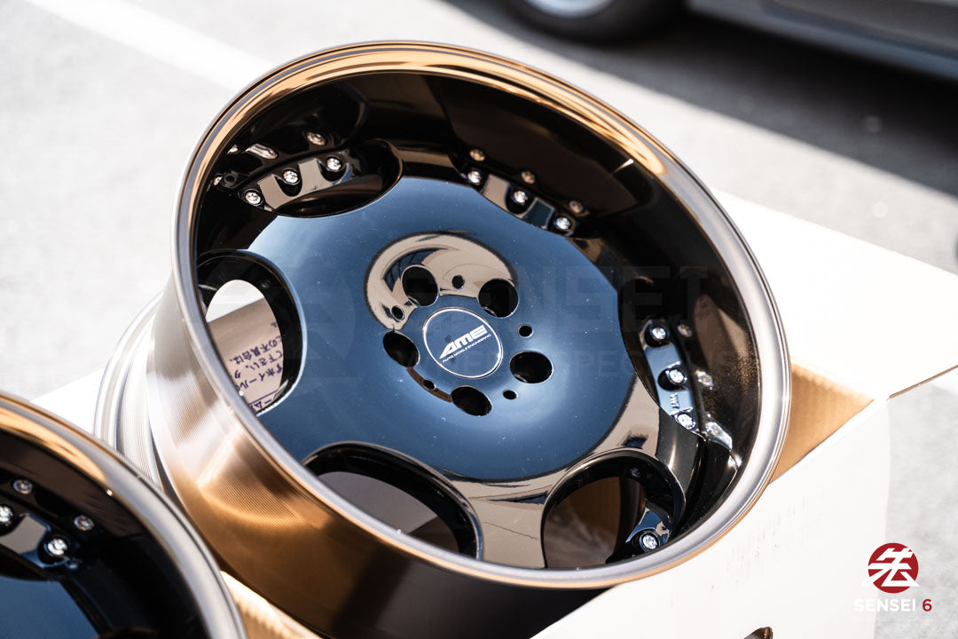 AME Shallen LX / 18x9 +18, 18x10 +18 / 5x114.3 / Black (BLK), Bronze Anodized Rim (G)