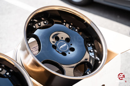 AME Shallen LX / 18x9 +18, 18x10 +18 / 5x114.3 / Black (BLK), Bronze Anodized Rim (G)