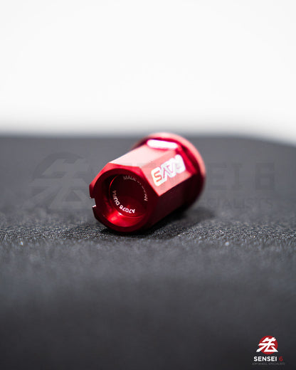 [IN STOCK] Rays Dura-Nut L42 Straight Lug & Lock Set (16 + 4pcs) / M12x1.50 / Red