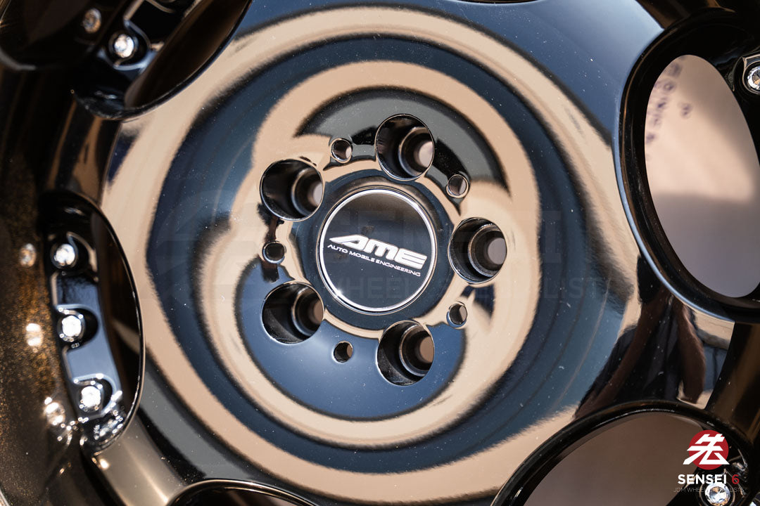 AME Shallen LX / 18x9 +18, 18x10 +18 / 5x114.3 / Black (BLK), Bronze Anodized Rim (G)