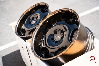 AME Shallen LX / 18x9 +18, 18x10 +18 / 5x114.3 / Black (BLK), Bronze Anodized Rim (G)