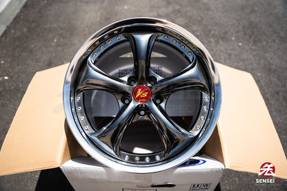 Work VSKF♯ / 18x9.5 +27 / 5x114.3 / Brilliant Silver Black (BSB)