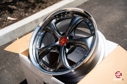 Work VSKF♯ / 18x9.5 +27 / 5x114.3 / Brilliant Silver Black (BSB)