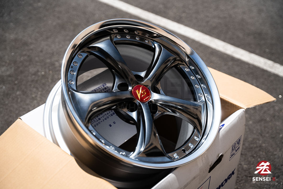 Work VSKF♯ / 18x9.5 +27 / 5x114.3 / Brilliant Silver Black (BSB)