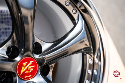 Work VSKF♯ / 18x9.5 +27 / 5x114.3 / Brilliant Silver Black (BSB)