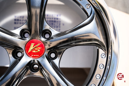Work VSKF♯ / 18x9.5 +27 / 5x114.3 / Brilliant Silver Black (BSB)