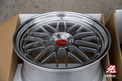 BBS LM / 20x10 +22, 20x11 +24 / 5x112 / Plata Diamante 