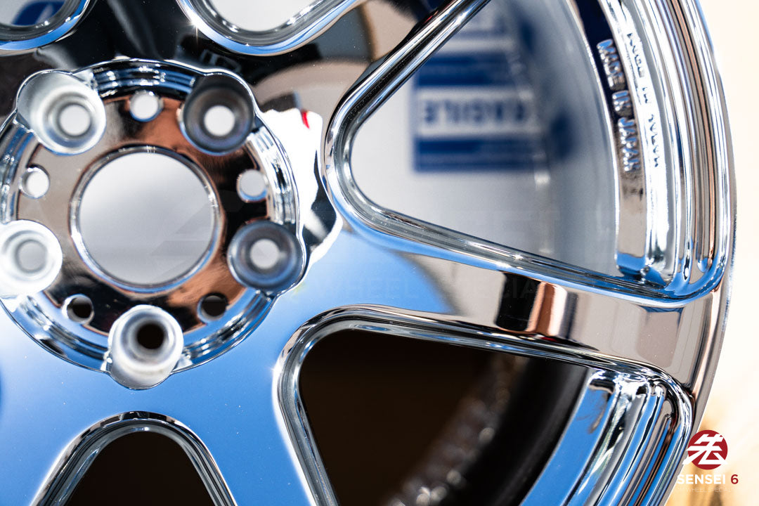 Work Emotion T7R 1P / 18x9.5 +22 / 5x114.3 / Chrome – Sensei 6