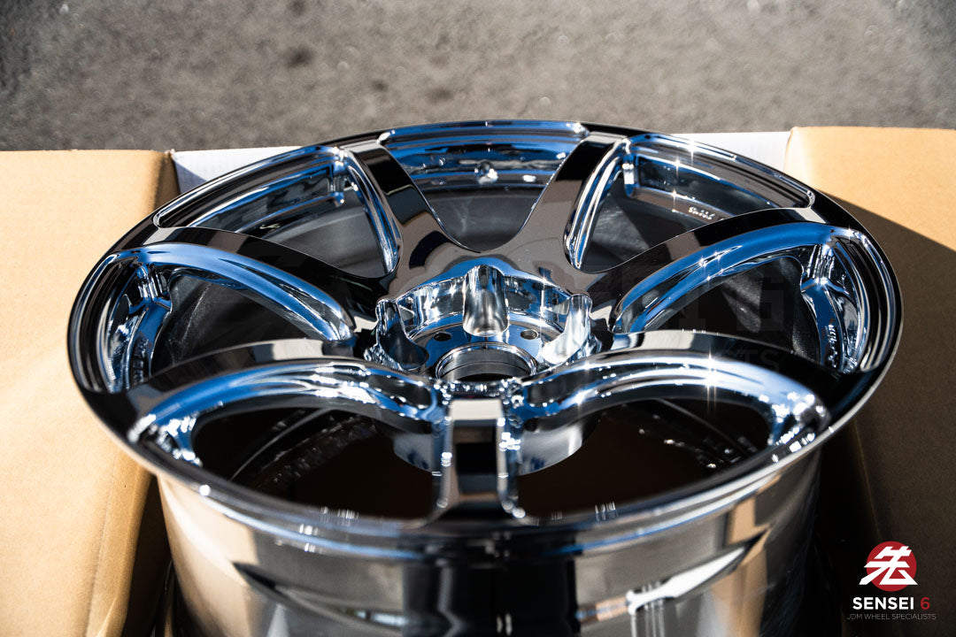 Work Emotion T7R 1P / 18x9.5 +22 / 5x114.3 / Chrome – Sensei 6