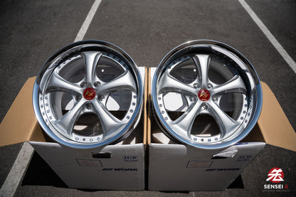 Work VSKF♯ / 18x9.5 +14, 18x9.5 +15 / 5x114.3 / Light Gray Silver (LGS)