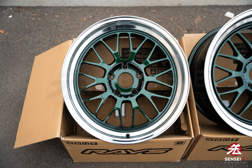 Volk 21A / 18x9.5 +22, 18x10.5 +22 / 5x120 / Racing Green Rim DC (IG)