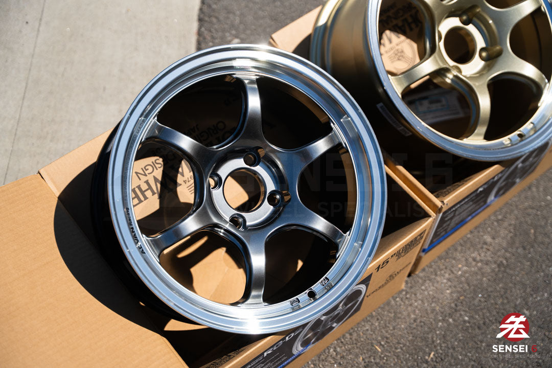 Advan RG-D2 / 15x8 +35 / 4x100 / Machining & Racing Hyper Black (MHB)