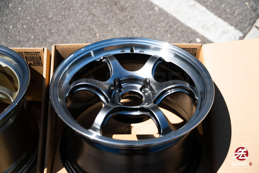 Advan RG-D2 / 15x8 +35 / 4x100 / Machining & Racing Hyper Black (MHB)