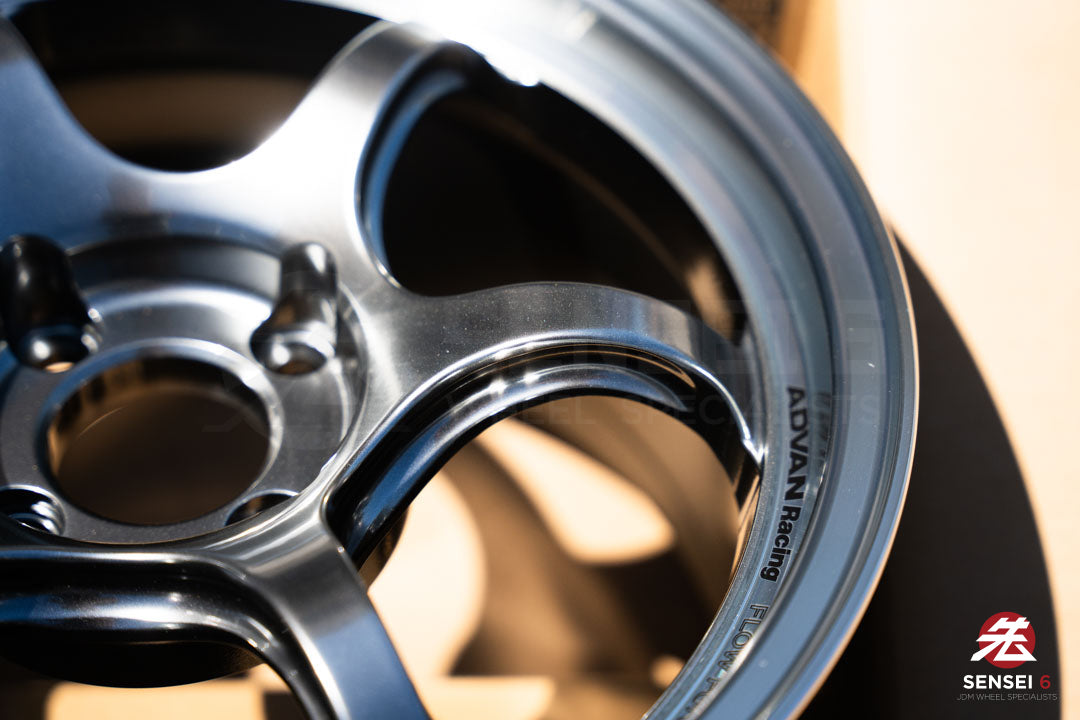 Advan RG-D2 / 15x8 +35 / 4x100 / Machining & Racing Hyper Black (MHB)