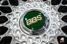 Load image into Gallery viewer, BBS Logo Emblem 70mm (Green/Gold)
