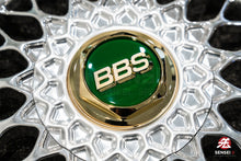 Load image into Gallery viewer, BBS Logo Emblem 70mm (Green/Gold)
