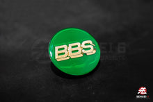 Load image into Gallery viewer, BBS Logo Emblem 70mm (Green/Gold)
