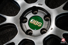 Load image into Gallery viewer, BBS Logo Emblem 70mm (Green/Gold)
