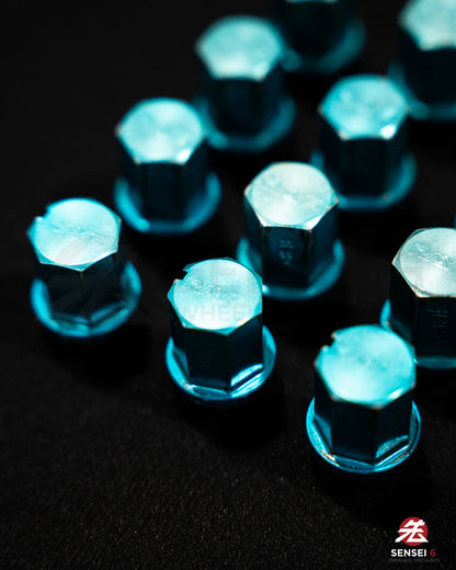 【在庫あり】レイズ デュラナット L37 ストレート ラグ＆ロックセット (20個 + 4個) / M12x1.50 / ガンメタリック