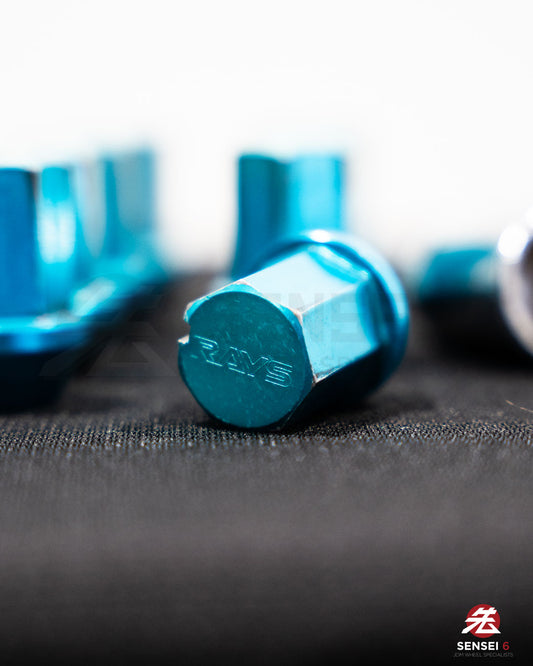 【在庫あり】レイズ デュラナット L37 ストレート ラグ＆ロックセット (20個 + 4個) / M12x1.50 / ガンメタリック