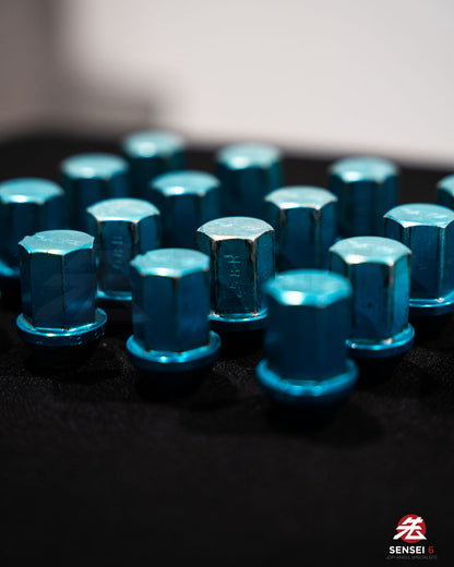 【在庫あり】レイズ デュラナット L37 ストレート ラグ＆ロックセット (20個 + 4個) / M12x1.50 / ガンメタリック