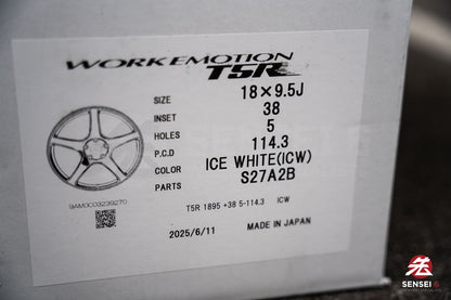 Work Emotion T5R 1P / 18x9.5 +38 / 5x114.3 / Ice White (ICW)