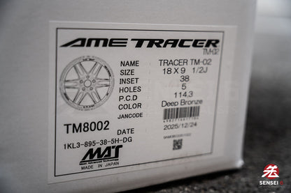 AME Tracer TM02 / 18x9.5 +38 / 5x114.3 / Deep Bronze (DBZ)