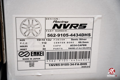 Enkei NVR5 / 19x9.5 +27, 19x10.5 +34 / 5x112 / Sonic Silver (SS)