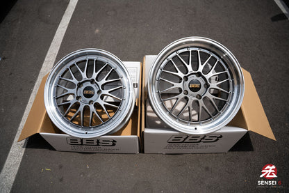 BBS LM / 19x8.5 +50, 19x11 +50 / 5x130 / Diamante Negro