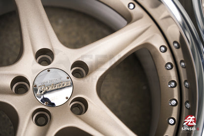 Llantas SSR GPO Decolte Evolution de 17" (usadas) / 5x100 / 17x8,5 +22 / Blanco satinado dorado