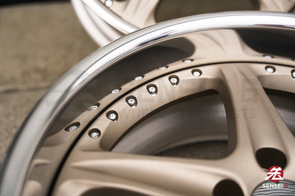 Llantas SSR GPO Decolte Evolution de 17" (usadas) / 5x100 / 17x8,5 +22 / Blanco satinado dorado