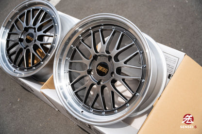 BBS LM / 19x8.5 +50, 19x11 +50 / 5x130 / Diamante Negro