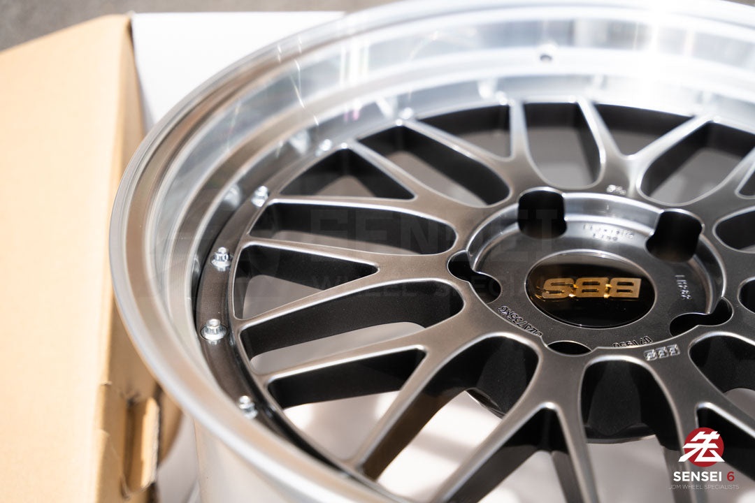BBS LM / 19x8.5 +50, 19x11 +50 / 5x130 / Diamante Negro