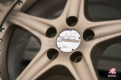 Llantas SSR GPO Decolte Evolution de 17" (usadas) / 5x100 / 17x8,5 +22 / Blanco satinado dorado