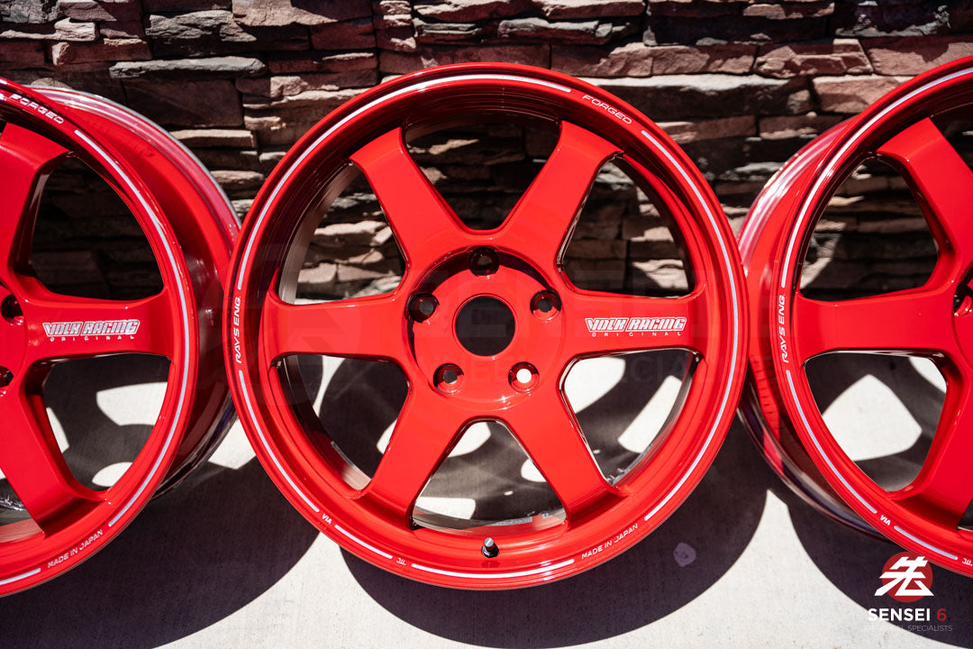 19" Volk TE37 Ultra (Used Wheels) / 5x130 / 19x8.5 +52, 19x10 +40 / Red