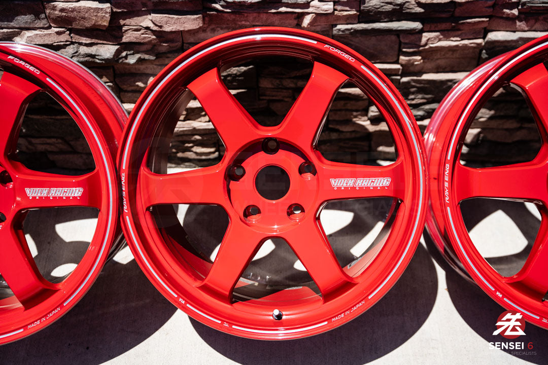 19" Volk TE37 Ultra (Used Wheels) / 5x130 / 19x8.5 +52, 19x10 +40 / Red