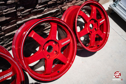 19" Volk TE37 Ultra (Used Wheels) / 5x130 / 19x8.5 +52, 19x10 +40 / Red