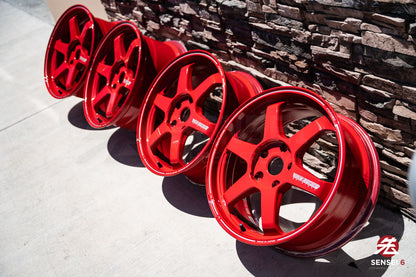 19" Volk TE37 Ultra (Used Wheels) / 5x130 / 19x8.5 +52, 19x10 +40 / Red