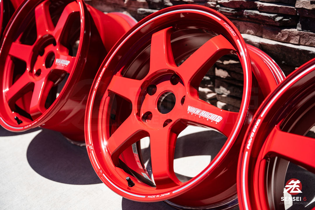 19" Volk TE37 Ultra (Used Wheels) / 5x130 / 19x8.5 +52, 19x10 +40 / Red