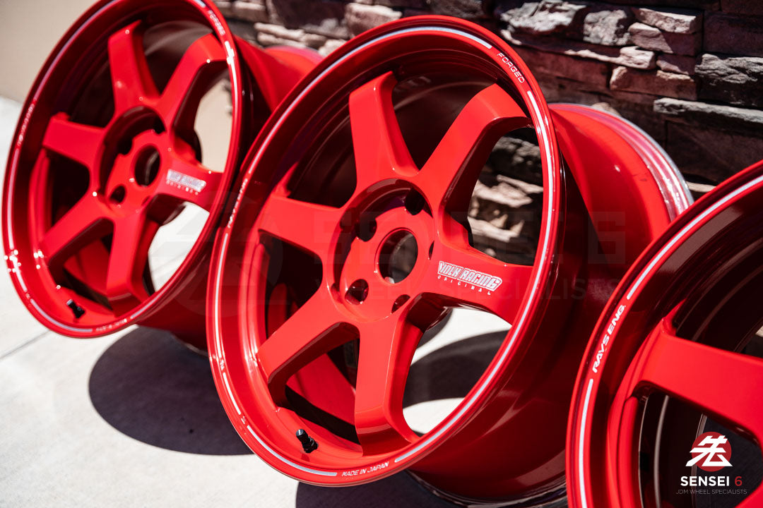 19" Volk TE37 Ultra (Used Wheels) / 5x130 / 19x8.5 +52, 19x10 +40 / Red