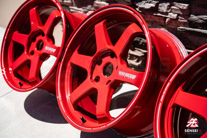 19" Volk TE37 Ultra (Used Wheels) / 5x130 / 19x8.5 +52, 19x10 +40 / Red