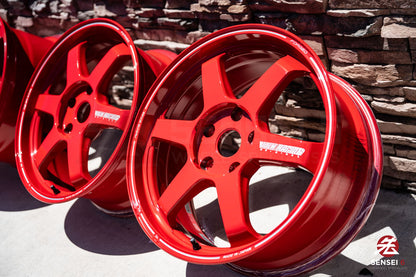 19" Volk TE37 Ultra (Used Wheels) / 5x130 / 19x8.5 +52, 19x10 +40 / Red