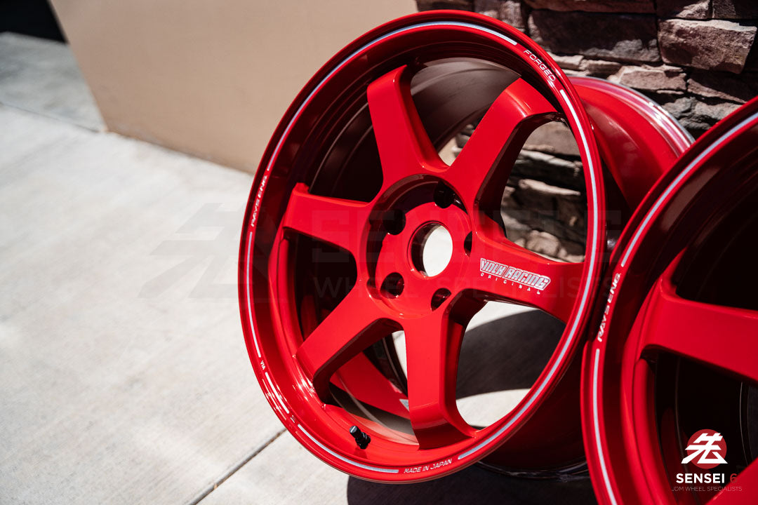 19" Volk TE37 Ultra (Used Wheels) / 5x130 / 19x8.5 +52, 19x10 +40 / Red