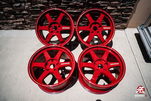 19" Volk TE37 Ultra (Used Wheels) / 5x130 / 19x8.5 +52, 19x10 +40 / Red