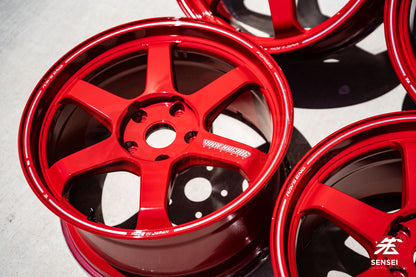 19" Volk TE37 Ultra (Used Wheels) / 5x130 / 19x8.5 +52, 19x10 +40 / Red