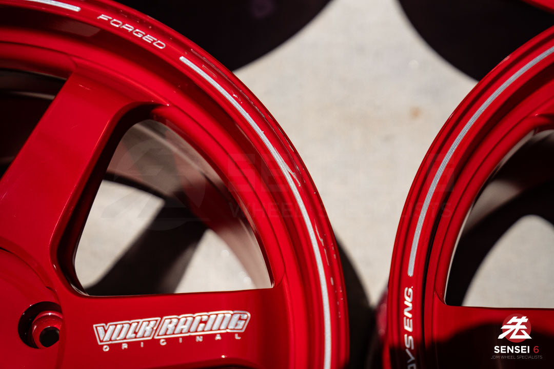 19" Volk TE37 Ultra (Used Wheels) / 5x130 / 19x8.5 +52, 19x10 +40 / Red