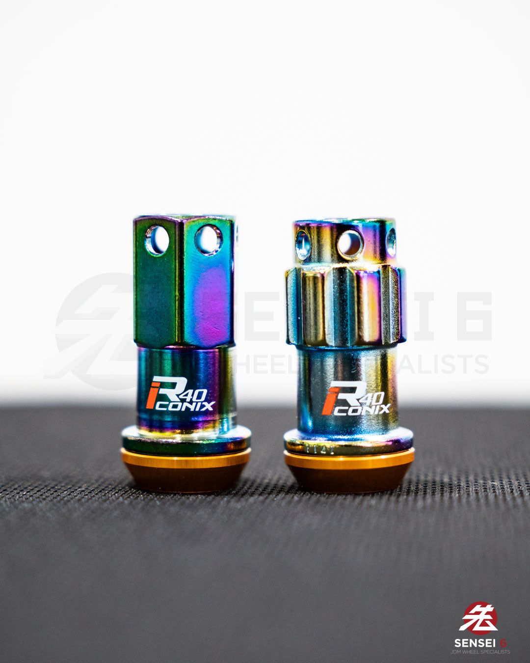 [IN STOCK] Project Kics R40 iCONIX Lock & Nut Set (16 +4pcs) / M14x1.50 / Neo Chrome (Capless)